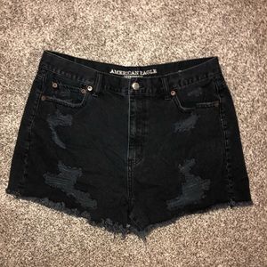 AE Distressed Mom Shorts
